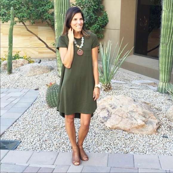 LuLaRoe Dresses & Skirts - Lularoe Olive Green Carly